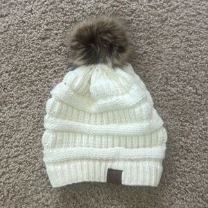 C.C Cream Knit Beanie